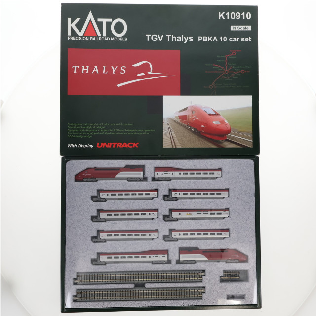 [RWM]1/160 TGV Thalys PBKA 10 Car Set with Display UNITRACK(10両セット) [K10910] Nゲージ 鉄道模型 KATO(カトー)