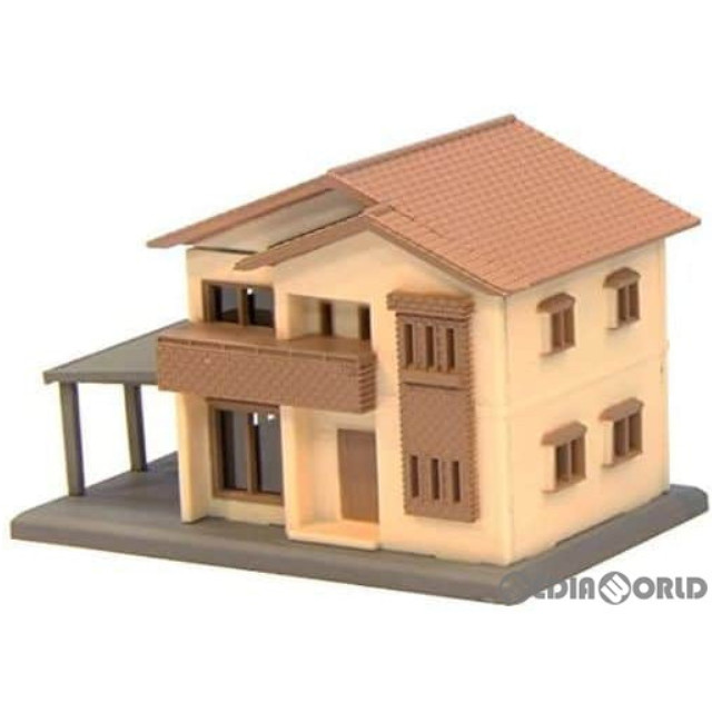 [RWM]S042-1 二階建住宅A ベージュ Zゲージ 鉄道模型 ROKUHAN(ロクハン/六半)