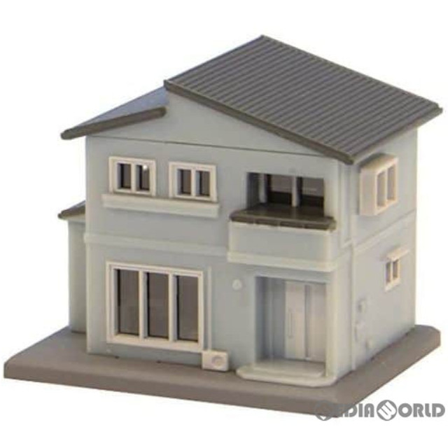 [RWM]S043-2 二階建住宅B 青 Zゲージ 鉄道模型 ROKUHAN(ロクハン/六半)