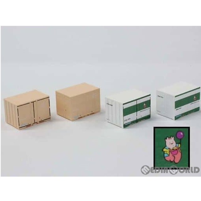 [RWM]A104-9 日本曹達 U19Aコンテナ ベージュ・白/緑 4個入り Zゲージ 鉄道模型 ROKUHAN(ロクハン/六半)