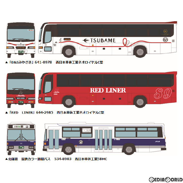 [RWM]323389 ザ・バスコレクション JR九州バス設立20周年記念3台セット Nゲージ 鉄道模型 TOMYTEC(トミーテック)