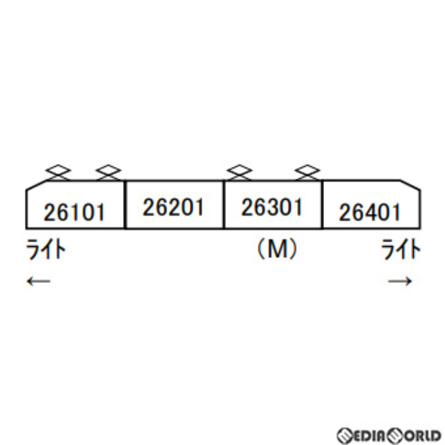 [RWM]A9932 近鉄26000系 さくらライナー 第一編成 新塗装 4両セット(動力付き) Nゲージ 鉄道模型 MICRO ACE(マイクロエース)