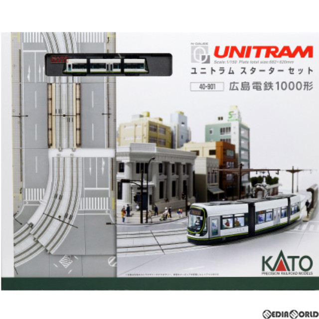 Nｹﾞｰｼﾞ KATO 40-902 ﾕﾆﾄﾗﾑｽﾀｰﾀｰｾｯﾄ 広島電鉄1000形 - 鉄魂模型