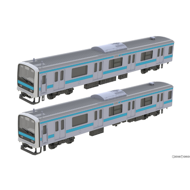[RWM]PP135 JR東日本 209系 直流電車(房総色) クハ209・クハ208 未塗装組立キット(動力無し) HOゲージ 鉄道模型 PLUM(プラム)