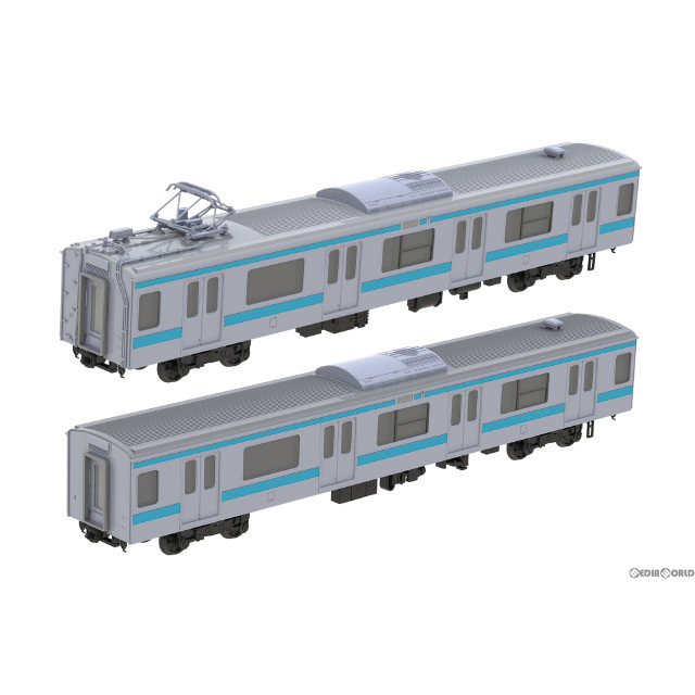 [RWM]PP136 JR東日本 209系 直流電車(房総色) モハ209・モハ208 未塗装組立キット(動力無し) HOゲージ 鉄道模型 PLUM(プラム)