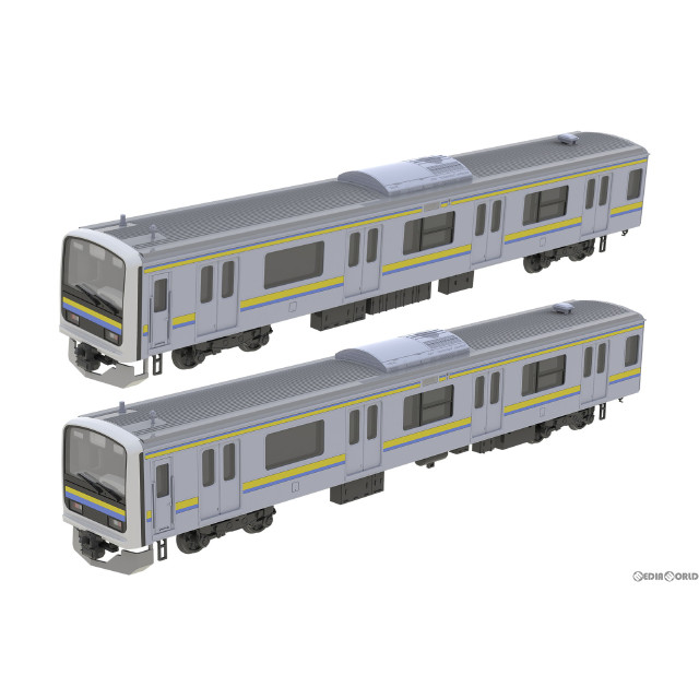 [RWM]PP133 JR東日本 209系 直流電車(京浜東北色) クハ209・クハ208 未塗装組立キット(動力無し) HOゲージ 鉄道模型 PLUM(プラム)