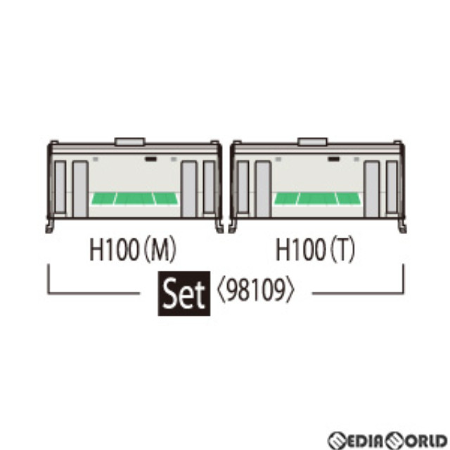 [RWM]98109 JR H100形ディーゼルカーセット(2両)(動力付き) Nゲージ 鉄道模型 TOMIX(トミックス)