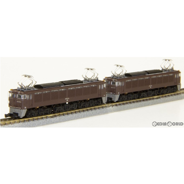 [RWM]T038-2 EF63形電気機関車 2次形 茶 重連セット(動力付き) Zゲージ 鉄道模型 ROKUHAN(ロクハン/六半)