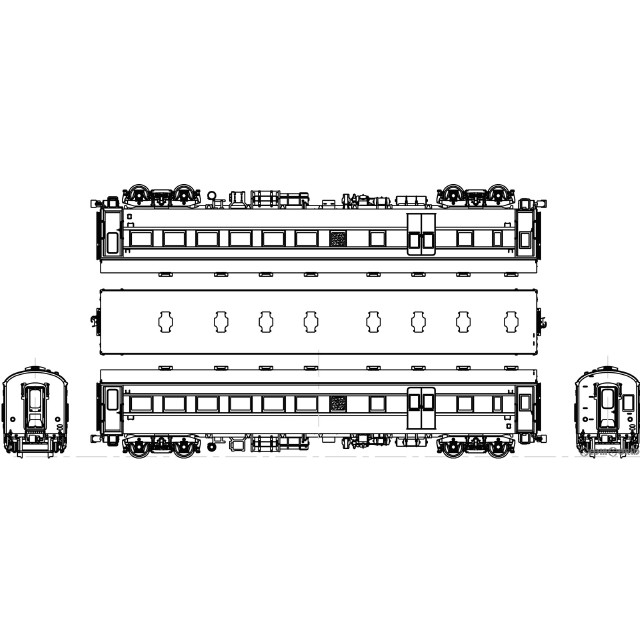 [RWM]TW61-06B 国鉄 オハニ36ぶどう2号(動力無し) HOゲージ 鉄道模型 TRAMWAY(トラムウェイ)