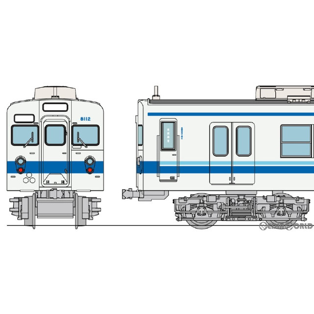 [RWM]324683 鉄道コレクション(鉄コレ) 東武鉄道8000系8112編成 グッドデパートメント広告列車6両セット(動力無し) Nゲージ 鉄道模型 TOMYTEC(トミーテック)
