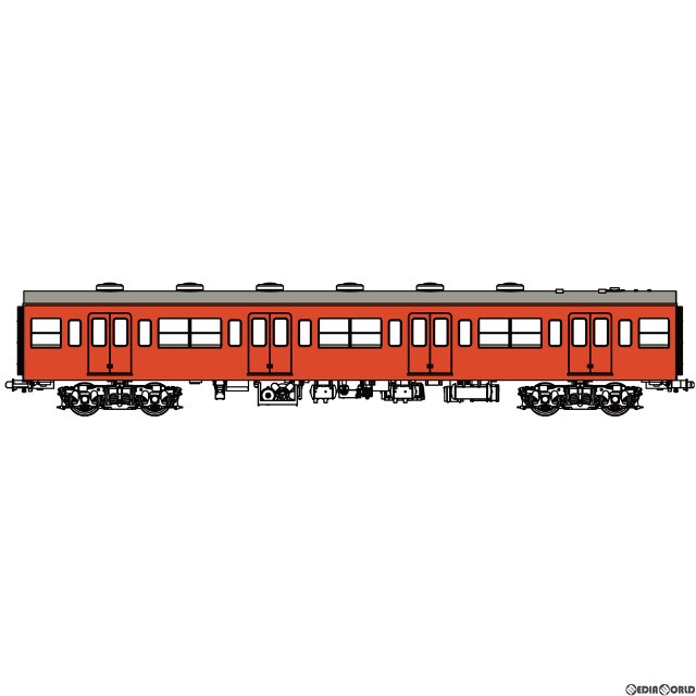 [RWM]TW-101TB 国鉄101系朱色1号 増結B(サハ100-200番代)(動力無し) HOゲージ 鉄道模型 TRAMWAY(トラムウェイ)