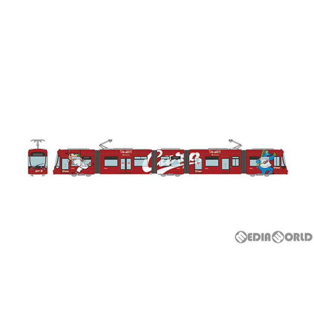 [RWM]326526 鉄道コレクション(鉄コレ) 広島電鉄5100形5104号 グリーンムーバーマックス 広島東洋カープ デザイン(動力無し) Nゲージ 鉄道模型 TOMYTEC(トミーテック)