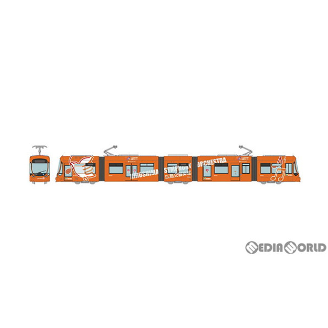 [RWM]322276 鉄道コレクション(鉄コレ) 広島電鉄5100形5110号 グリーンムーバーマックス 広島交響楽団 デザイン(動力無し) Nゲージ 鉄道模型 TOMYTEC(トミーテック)