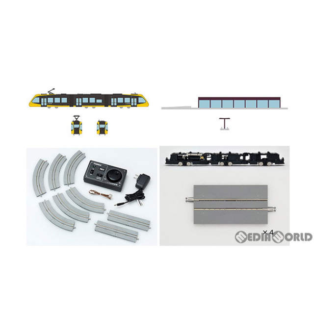 [RWM]321989 鉄道コレクション(鉄コレ) 宇都宮ライトレール 運転セット(動力付き) Nゲージ 鉄道模型 TOMYTEC(トミーテック)