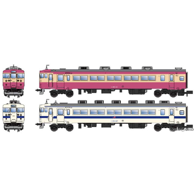 [RWM]A0525 クハ455-600番代(九州地区) 2両セット(動力無し) Nゲージ 鉄道模型 MICRO ACE(マイクロエース)