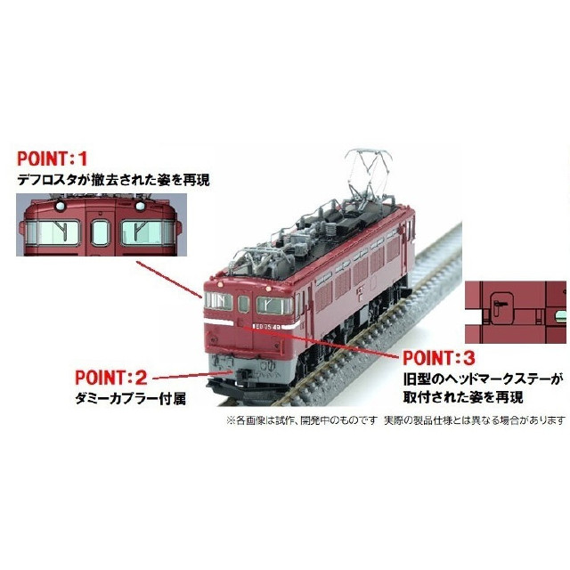 [RWM]7187 国鉄 ED75-0形電気機関車(ひさしなし・前期型)(動力付き) Nゲージ 鉄道模型 TOMIX(トミックス)
