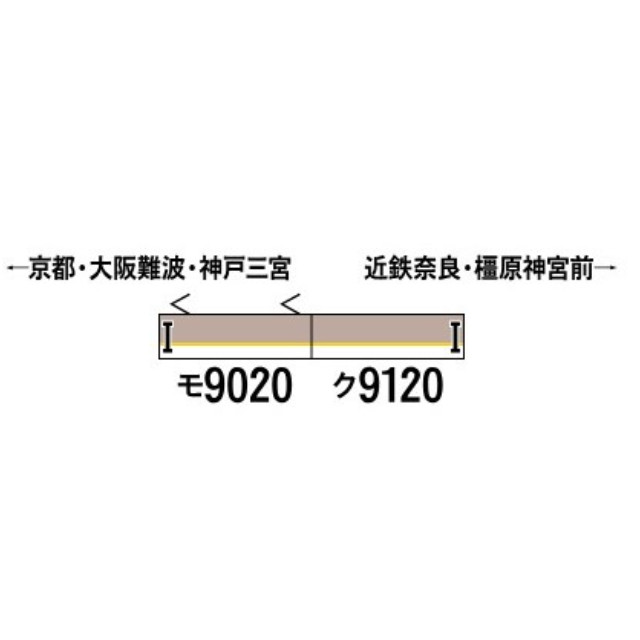[RWM] 31968 近鉄9020系(京都・奈良線) 増結2両編成セット(動力無し) Nゲージ 鉄道模型 GREENMAX(グリーンマックス)