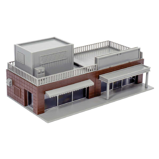 [RWM] 2228 未塗装ストラクチャーキット 平屋建て商業施設 Nゲージ 鉄道模型 GREENMAX(グリーンマックス)