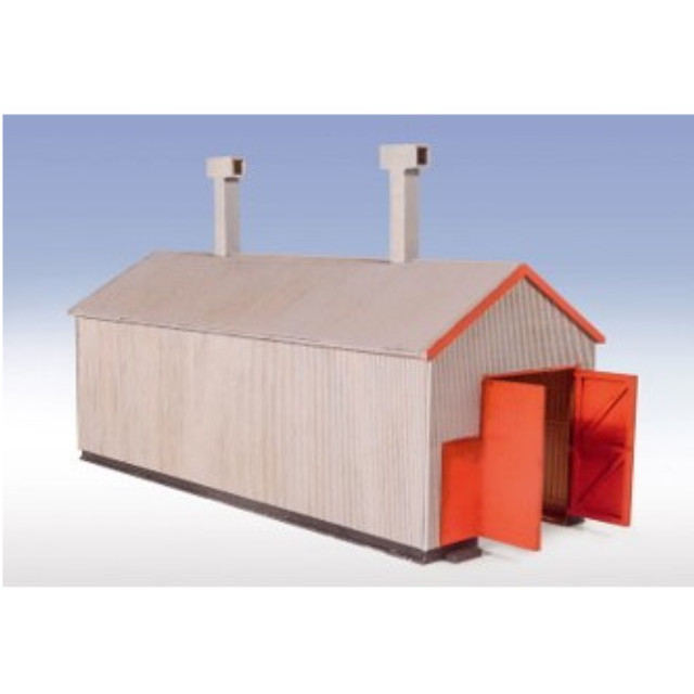 [RWM] PELK-220 TT-120(OO/HO) フェスティニオグ鉄道 波板製機関車庫(単線) OOゲージ・HOゲージ 鉄道模型 PECO(ピィコ)