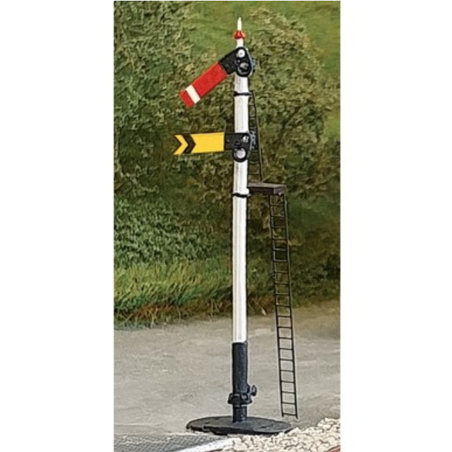 [RWM] PELK-12141 TT-120ゲージ グレート ウェスタン鉄道 腕木式信号機 場内+遠方用 複合型キット OOゲージ・HOゲージ 鉄道模型 PECO(ピィコ)