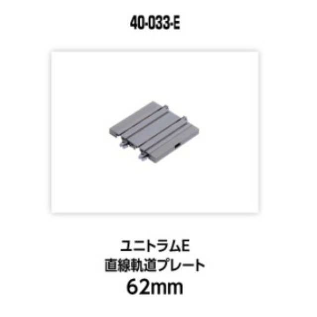 [RWM] 40-033-E UNITRAM E(ユニトラムE) 直線軌道プレート62mm Nゲージ 鉄道模型 KATO(カトー)