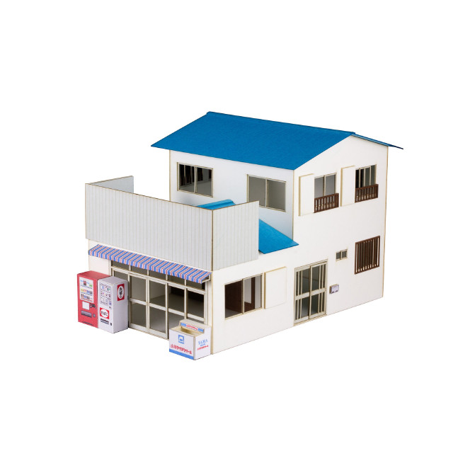 [RWM] MS093 1/80ペーパーキット まちかどアクセサリーシリーズ 商店「よろずや」 HOゲージ 鉄道模型 PLUM(プラム)