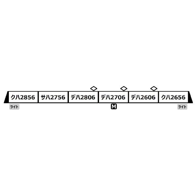 [RWM] A2189 小田急2600形 新塗装 非冷房 6両セット(動力付き) Nゲージ 鉄道模型 MICRO ACE(マイクロエース)