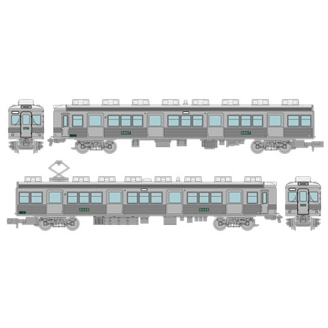 [RWM] 335184 鉄道コレクション(鉄コレ) 南海電気鉄道6000系(なつかしのステンレス無塗装) 2両セット(動力無し) Nゲージ 鉄道模型 TOMYTEC(トミーテック)