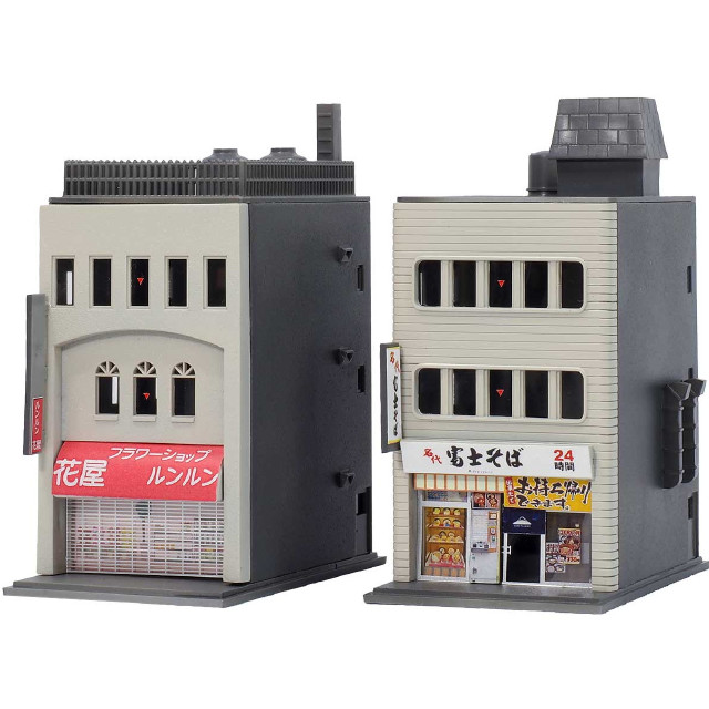 [RWM] 2651 着色済み 商業ビル 3F 麺街道シリーズ/富士そば Nゲージ 鉄道模型 GREENMAX(グリーンマックス)