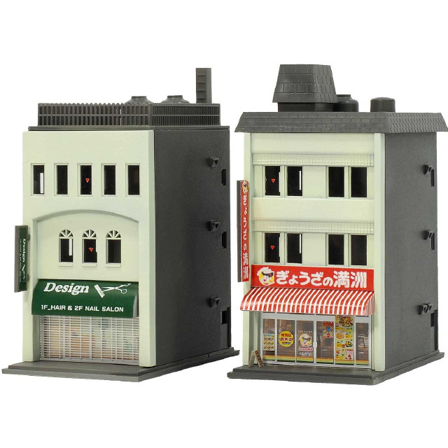 [RWM] 2652 着色済み 商業ビル 3F 麺街道シリーズ/ぎょうざの満洲 Nゲージ 鉄道模型 GREENMAX(グリーンマックス)