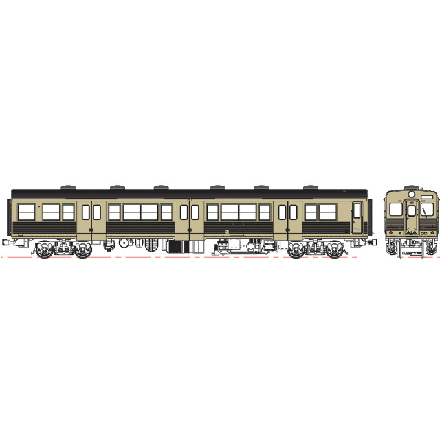 [RWM] TW-K35-900D-T 国鉄キハ35 ステンレス製銀色(動力無し) HOゲージ 鉄道模型 TRAMWAY(トラムウェイ)