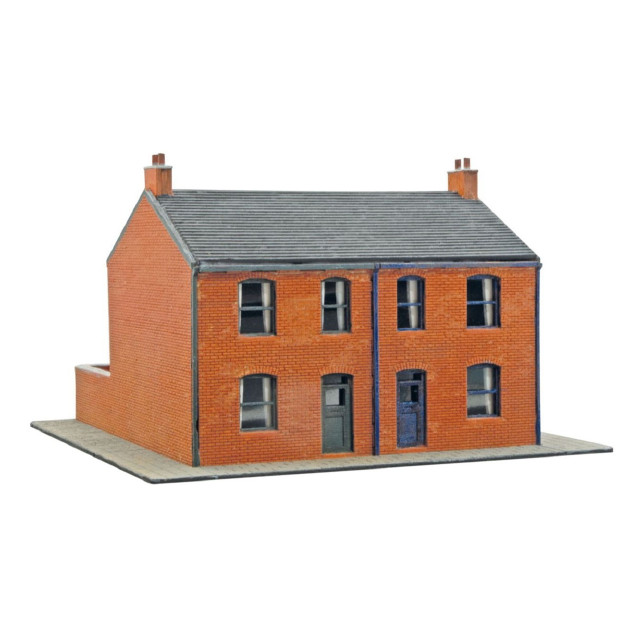 [RWM] PENB-308 ヴィクトリア朝スタイル 赤レンガのタウンハウス フルセット Nゲージ 鉄道模型 PECO(ピィコ)