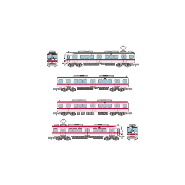 [RWM] 336372 鉄道コレクション(鉄コレ) 神戸電鉄2000系(2007編成) 4両セット(動力無し) Nゲージ 鉄道模型 TOMYTEC(トミーテック)