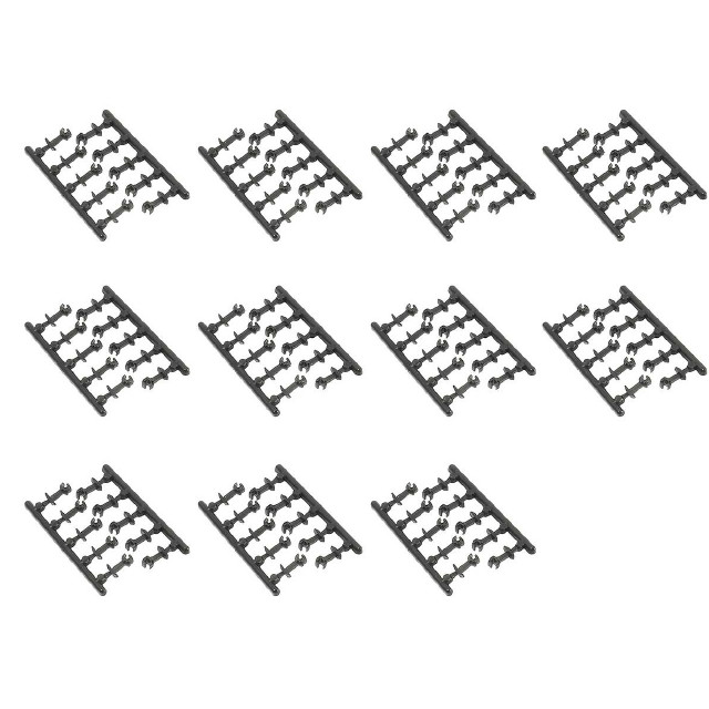 [RWM] 8900 ナックルカプラー・徳用パック(中・黒/110個入り) Nゲージ 鉄道模型 GREENMAX(グリーンマックス)