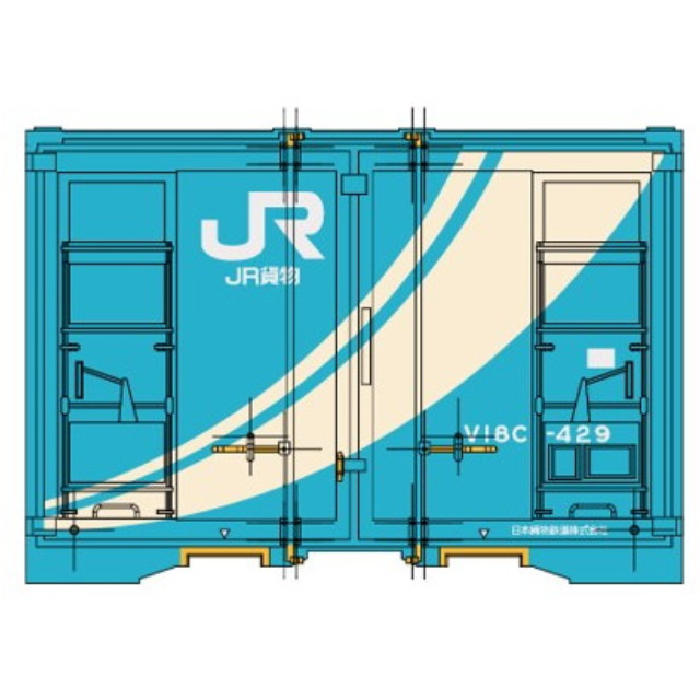 [RWM] (再販) 903M 12ft JR貨物V18C形コンテナVer2 前回生産風色 HOゲージ 鉄道模型 MODEL icon(モデルアイコン)