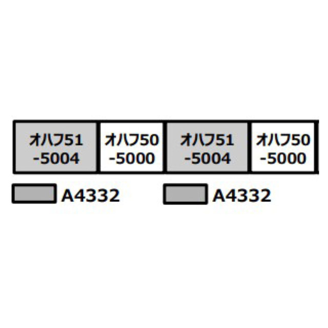 [RWM] A4332 オハフ51-5004 快速「海峡」(動力無し) Nゲージ 鉄道模型 MICRO ACE(マイクロエース)