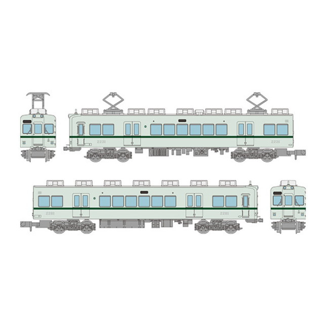 [RWM] 337188 鉄道コレクション(鉄コレ) 南海電気鉄道2200系2230型(ありがとう2231編成・復元塗装)2両セットB(動力無し) Nゲージ 鉄道模型 TOMYTEC(トミーテック)