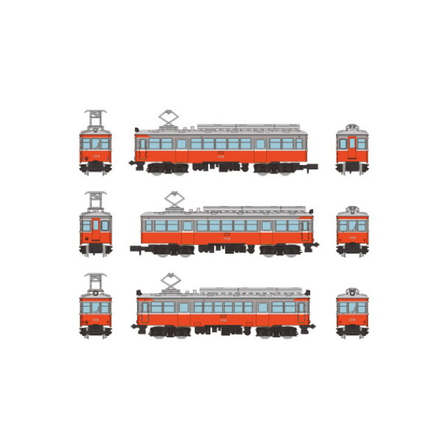 [RWM] 336341 鉄道コレクション(鉄コレ) 箱根登山電車モハ1形・モハ2形(104+106+108) 3両セット(動力無し) Nゲージ 鉄道模型 TOMYTEC(トミーテック)