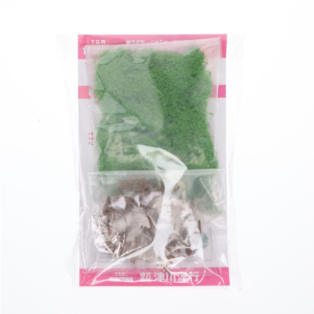 [RWM] TK-13 情景用素材シリーズ 木の素キット ライトグリーン(葉っぱの素 ライトグリーン+プラスチック樹木5本入) Nゲージ・HOゲージ 鉄道模型 TGW(津川洋行)