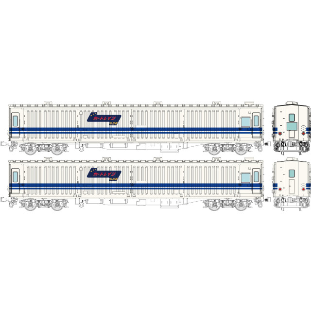 [RWM] TW-MN44A マニ44・ユーロライナー色 2両セット 角型愛称名表示器付(動力無し) HOゲージ 鉄道模型 TRAMWAY(トラムウェイ)