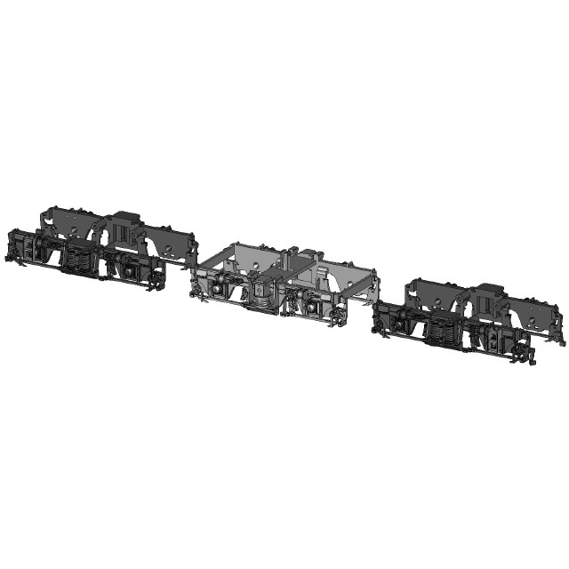 [RWM] TW-DT120A 台車DT120A・121A(EF64用) 1両分 車輪なし HOゲージ 鉄道模型 TRAMWAY(トラムウェイ)