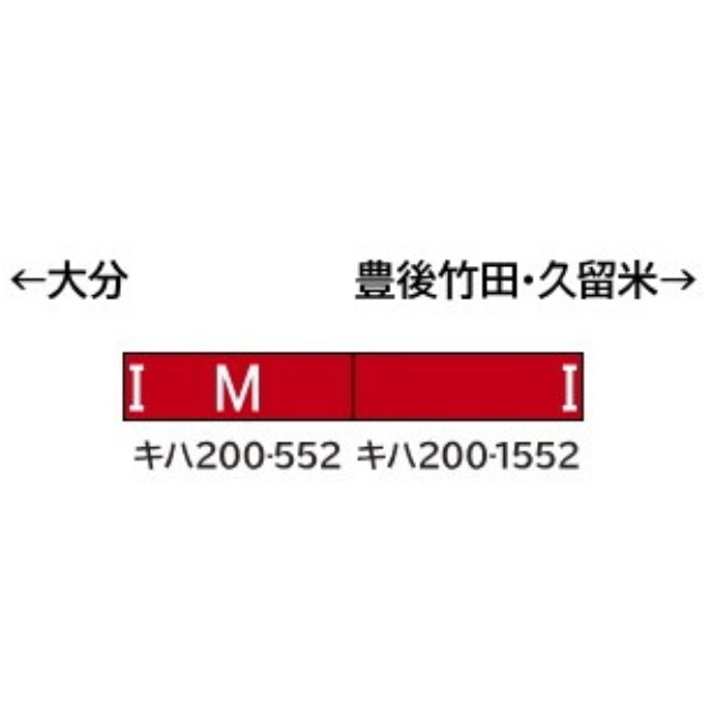 [RWM] 32111 JR九州キハ200形(552+1552・大分車) 2両編成セット(動力付き) Nゲージ 鉄道模型 GREENMAX(グリーンマックス)