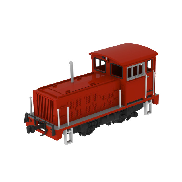 [RWM] PP252 1/80スケールプラスチックキット 小型機関車(L型オレンジ)(動力無し) HOゲージ 鉄道模型 PLUM(プラム)
