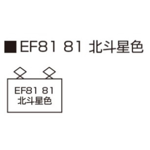 [RWM] 3066-E EF81 81 北斗星色(動力付き) Nゲージ 鉄道模型 KATO(カトー)