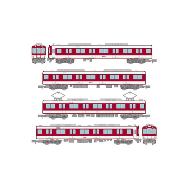 [RWM] 336785 鉄道コレクション(鉄コレ) 近畿日本鉄道8000系(初期車・新塗装・裾帯あり) 4両セットA(動力無し) Nゲージ 鉄道模型 TOMYTEC(トミーテック)