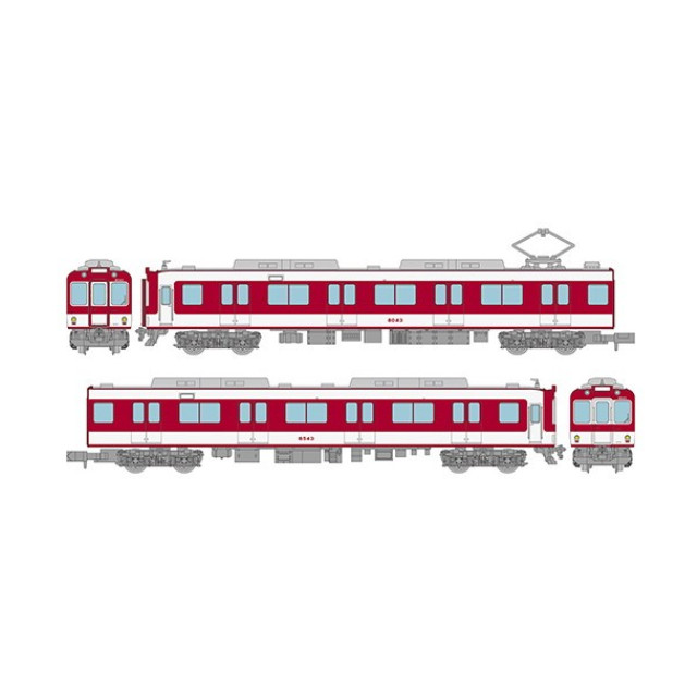 [RWM] 336792 鉄道コレクション(鉄コレ) 近畿日本鉄道8000系(初期車・新塗装・裾帯あり) 2両セットA(動力無し) Nゲージ 鉄道模型 TOMYTEC(トミーテック)