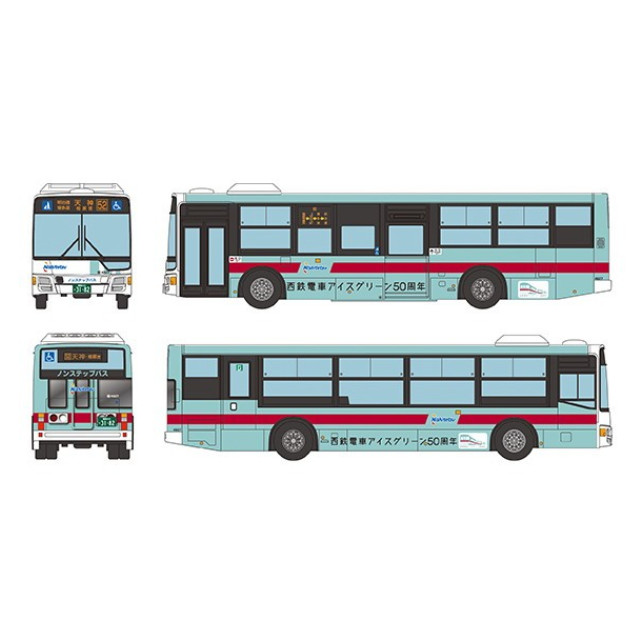 [RWM] 335894 ザ・バスコレクション 西日本鉄道 西鉄電車アイスグリーン50周年ラッピングバス Nゲージ 鉄道模型 TOMYTEC(トミーテック)