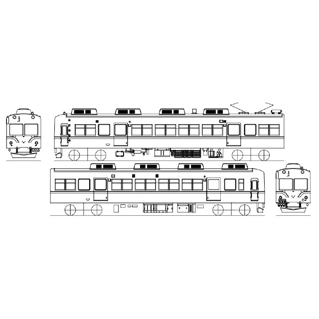 [RWM] 16番 富山地鉄 モハ14722、クハ172 2両編成キット(動力無し) HOゲージ 鉄道模型 Masterpiece(マスターピース)