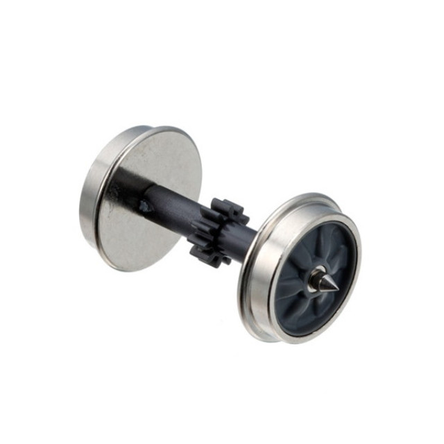 [RWM] HO-W76 φ(直径)=10.7mm・ギア小付(波打・グレー) 4個入 HOゲージ 鉄道模型 TOMIX(トミックス)