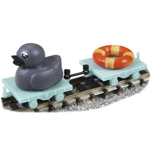 [RWM] JT-11 Joke train(ジョークトレイン)シリーズ 湖面電車 みにくいあひるのトロッコ(あひる・浮き輪・トロッコ付)(動力無し) Nゲージ 鉄道模型 TGW(津川洋行)